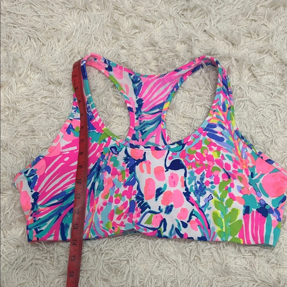 Lilly Pulitzer Pink Multi Floral Rochelle weekender Leggings Set - Picture 4 of 16